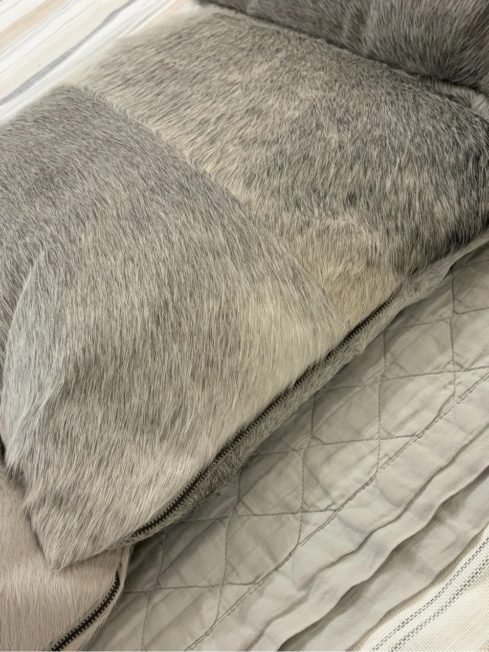 Pottery Barn Hair on Hide Pillow Cover and insert 20 x 20